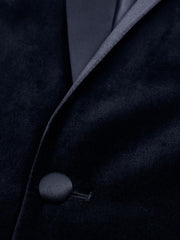 Reiss Blazers | Ace Single Breasted Velvet Blazer Black - Men