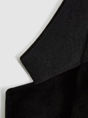 Reiss Blazers | Ace Single Breasted Velvet Blazer Black - Men