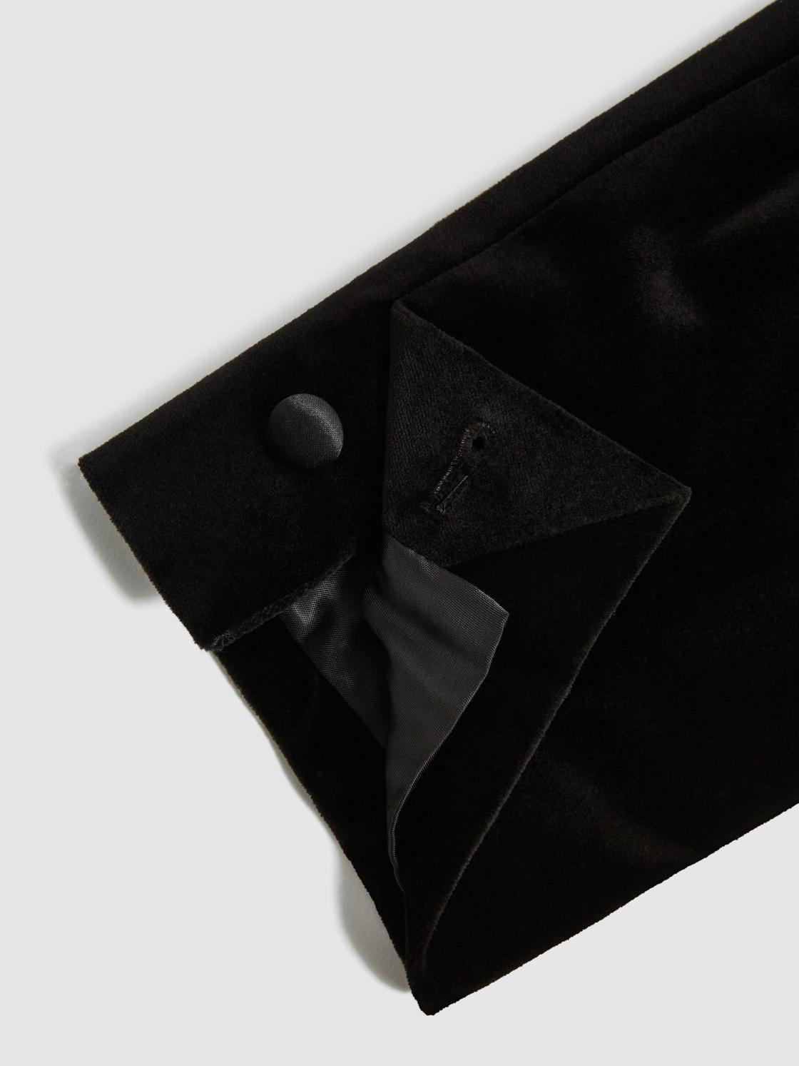 Reiss Blazers | Ace Single Breasted Velvet Blazer Black - Men