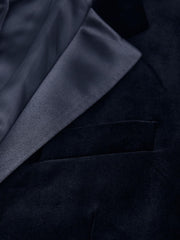 Reiss Blazers | Ace Single Breasted Velvet Blazer Black - Men