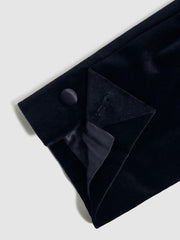 Reiss Blazers | Ace Single Breasted Velvet Blazer Black - Men