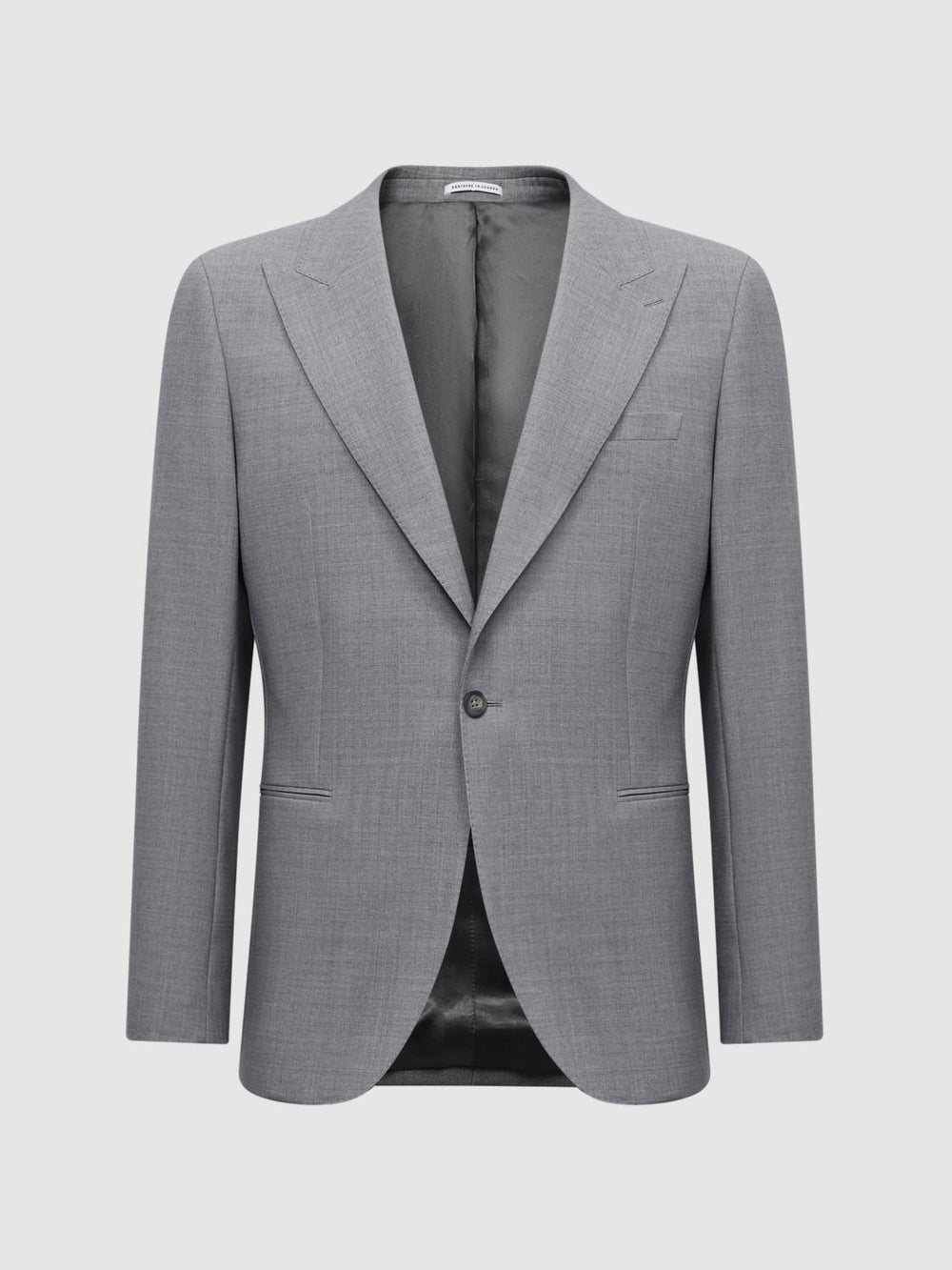 Reiss Blazers | Arrow Slim Fit Single Breasted Wool Blend Blazer Soft Grey - Men
