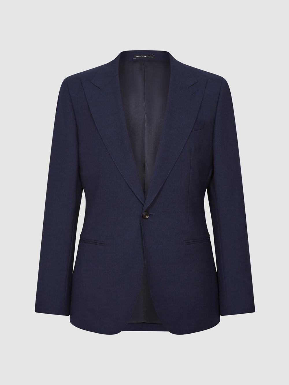 Reiss Blazers | Bold Single Breasted Wool Blazer Navy - Men
