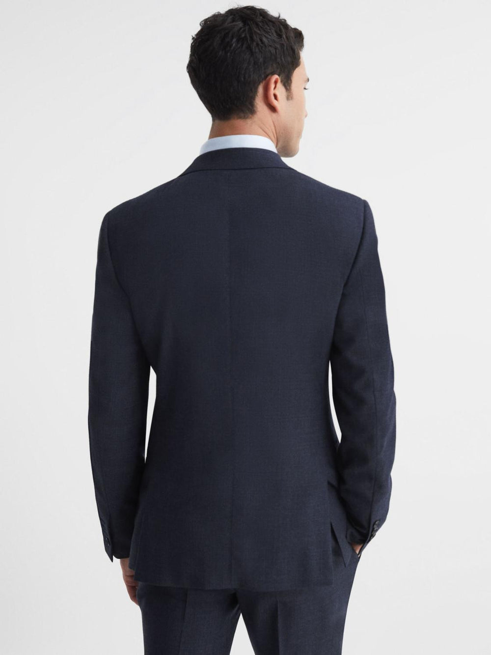 Reiss Blazers | Dunn Textured Slim Fit Blazer Navy - Men