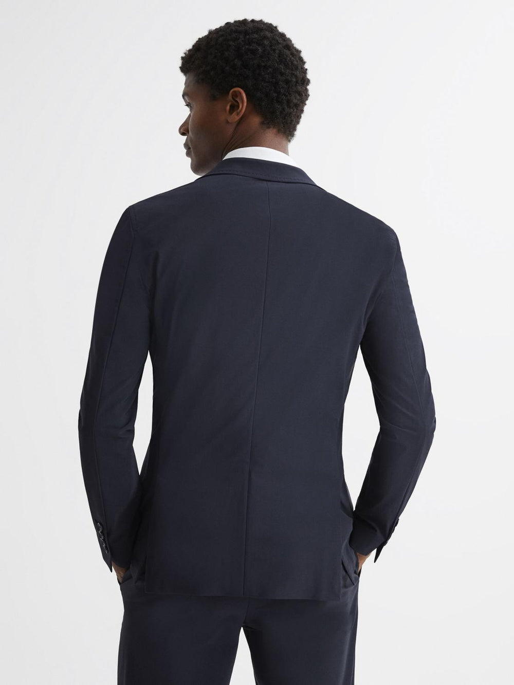 Reiss Blazers | Flip Slim Fit Single Breasted Blazer Navy - Men