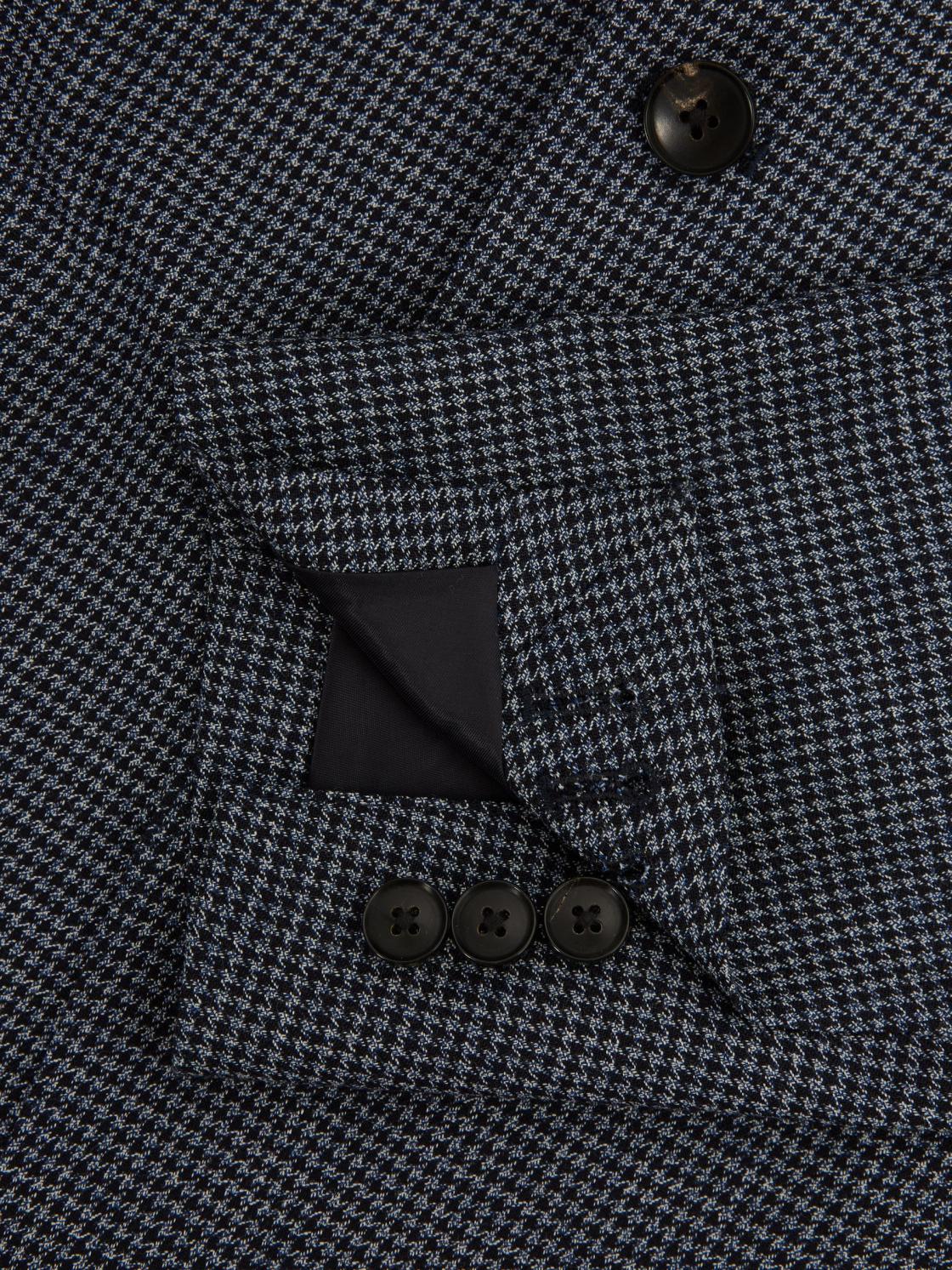 Reiss Blazers | Leadenhall Single Breasted Dogtooth Blazer Navy - Men