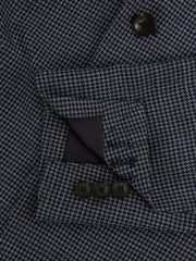 Reiss Blazers | Leadenhall Single Breasted Dogtooth Blazer Navy - Men