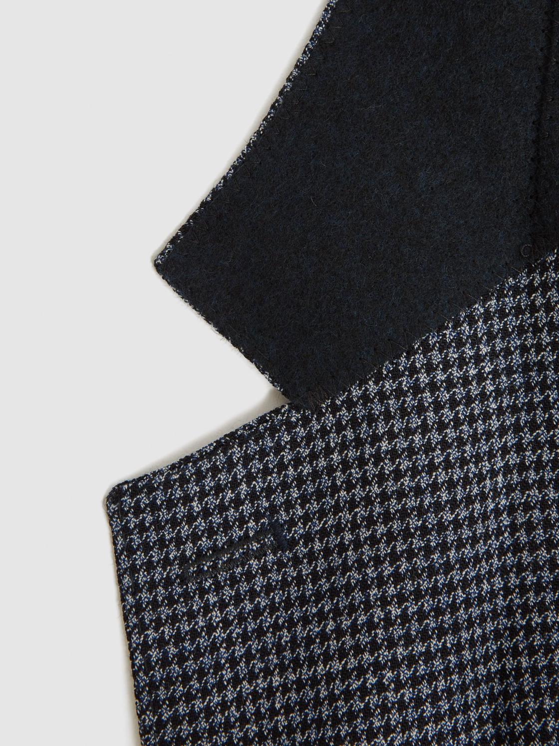 Reiss Blazers | Leadenhall Single Breasted Dogtooth Blazer Navy - Men