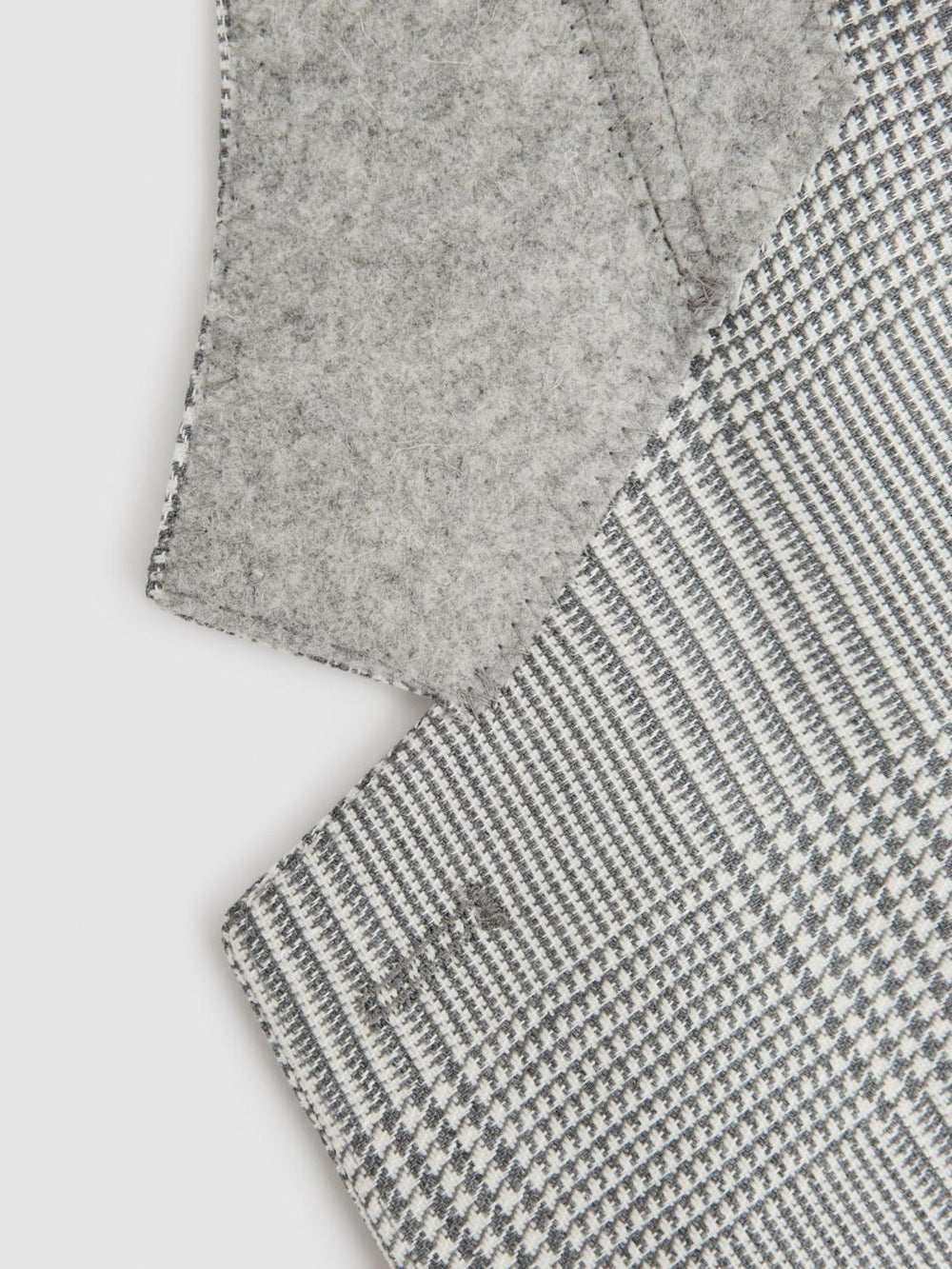 Reiss Blazers | Matinee Single Breasted Prince Of Wales Check Blazer Grey - Men