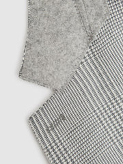 Reiss Blazers | Matinee Single Breasted Prince Of Wales Check Blazer Grey - Men