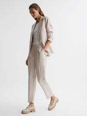 Reiss Blazers | Shae Single Breasted Tailored Blazer Oatmeal - Women