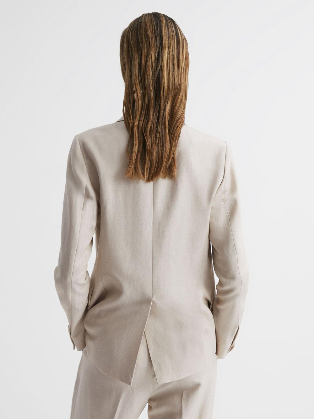 Reiss Blazers | Shae Single Breasted Tailored Blazer Oatmeal - Women