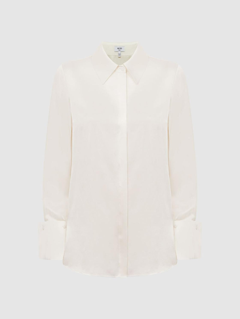 Reiss Blouses &amp; Shirts | Hailey Silk Shirt Ivory - Women