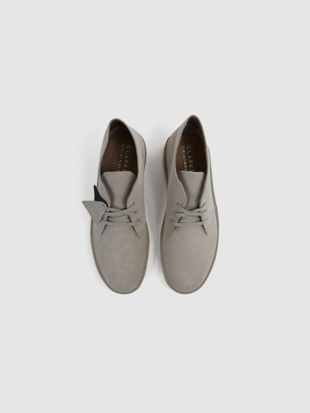 Reiss Boots | Clarks Originals Suede Desert Boots Stone - Men