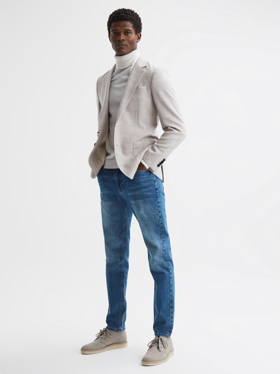 Reiss Boots | Clarks Originals Suede Desert Boots Stone - Men