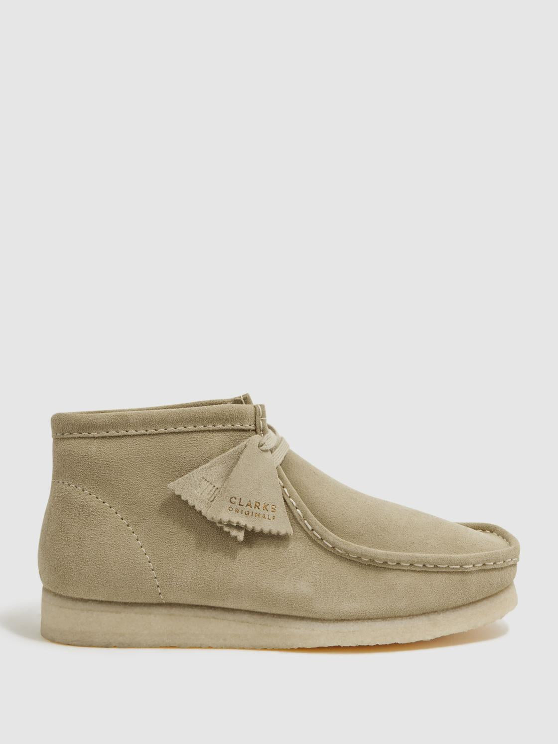 Reiss Boots | Clarks Originals Suede Wallabee Boots Sand - Men