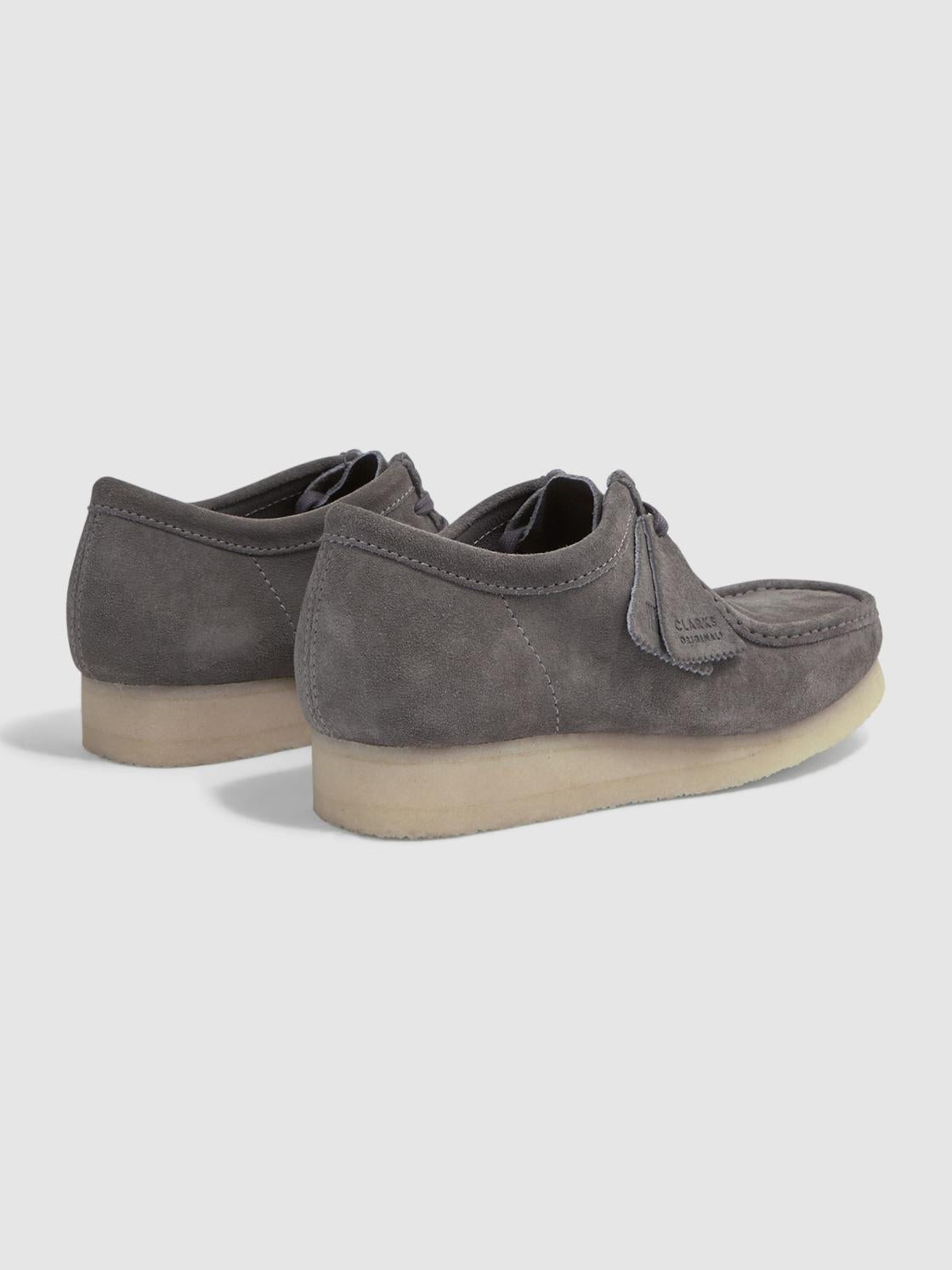 Reiss Boots | Clarks Originals Suede Wallabee Shoes Grey - Men