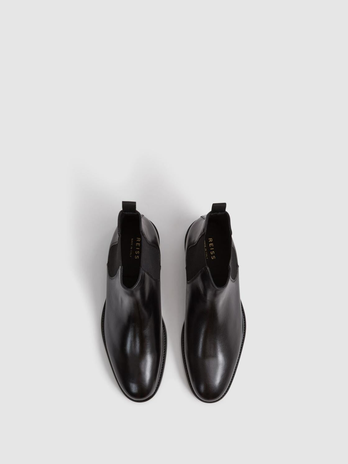 Reiss Boots | Tenor Leather Chelsea Boots Black - Men