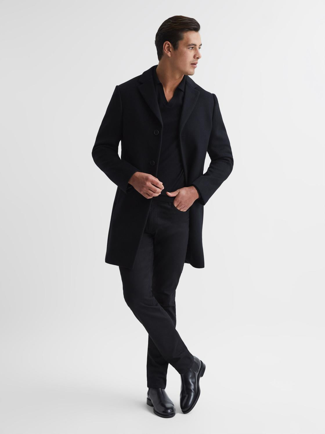 Reiss Boots | Tenor Leather Chelsea Boots Black - Men