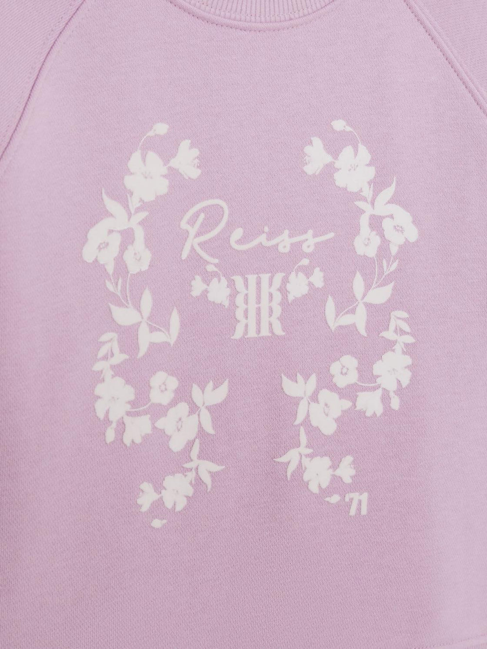 Reiss Co-Ords | Bessie Motif Crew Neck Jumper Lilac - Children