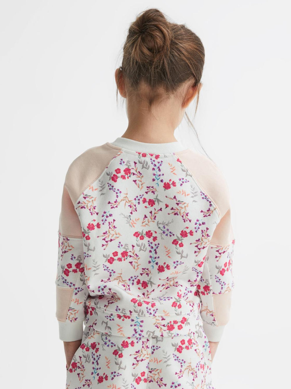Reiss Co-Ords | Billy Floral Printed Crew Neck Jumper Pink Print - Children