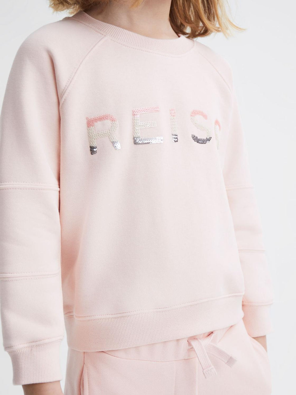 Reiss Co-Ords | Bryony Sequin Crew Neck Jumper Lilac - Children