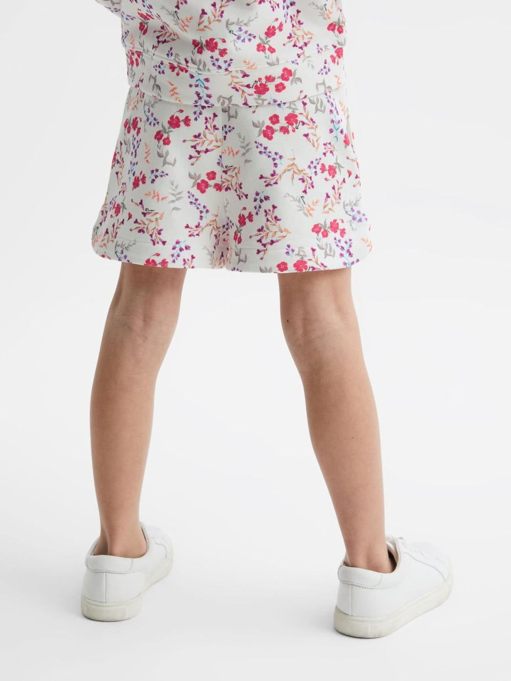 Reiss Co-Ords | Harper Relaxed Floral Printed Shorts Pink Print - Children