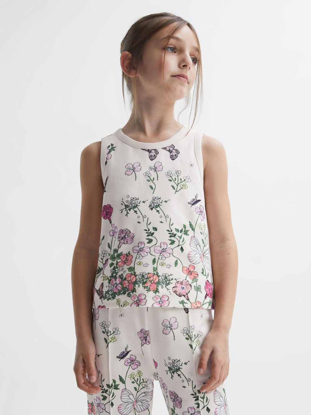 Reiss Co-Ords | Kemi Floral Print Vest Pink Print - Children