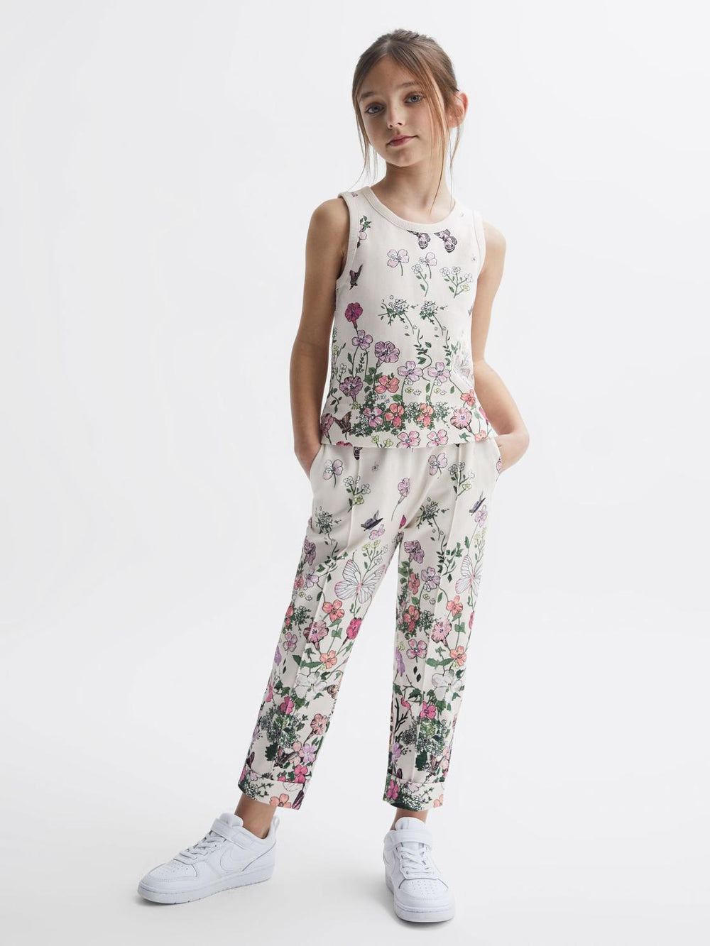 Reiss Co-Ords | Kemi Floral Print Vest Pink Print - Children