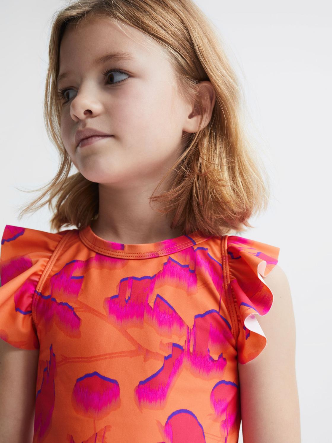 Reiss Co-Ords | Lilly Floral Bikini Set Orange Print - Children