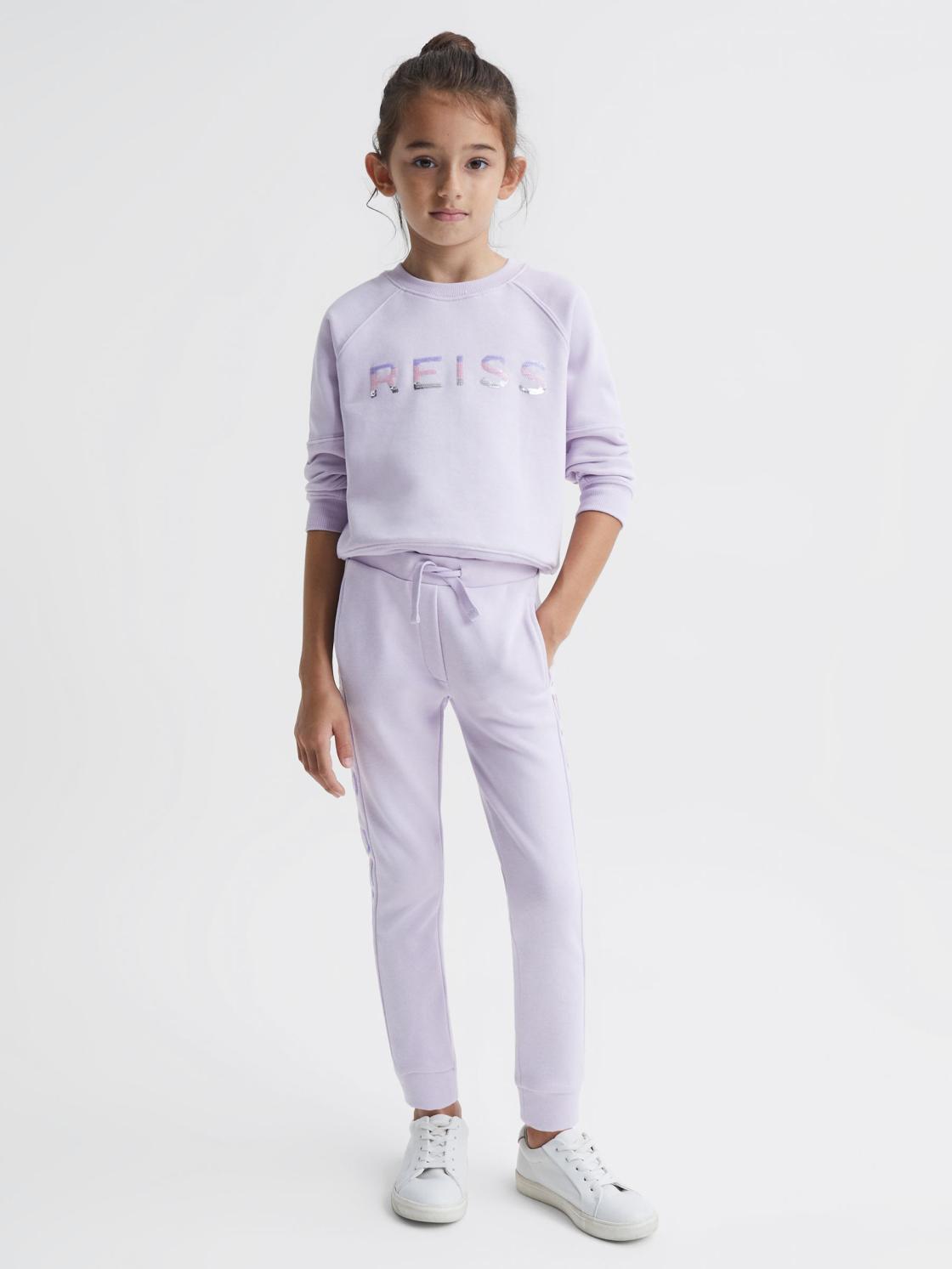 Reiss Co-Ords | Maria Sequin Joggers Lilac - Children