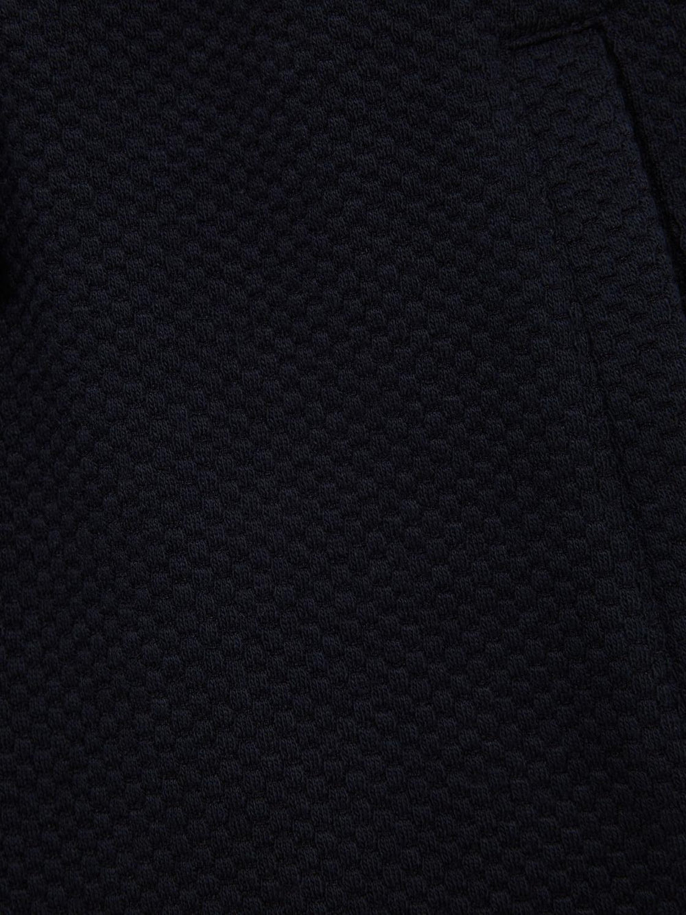 Reiss Co-Ords | Robin Slim Fit Textured Drawstring Shorts Navy - Children