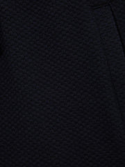 Reiss Co-Ords | Robin Slim Fit Textured Drawstring Shorts Navy - Children