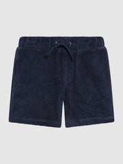 Reiss Co-Ords | Tortuga Ribbed Chenille Drawstring Shorts Navy - Children