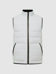Reiss Coats &amp; Jackets | Ascot Hybrid Funnel Neck Gilet White - Men