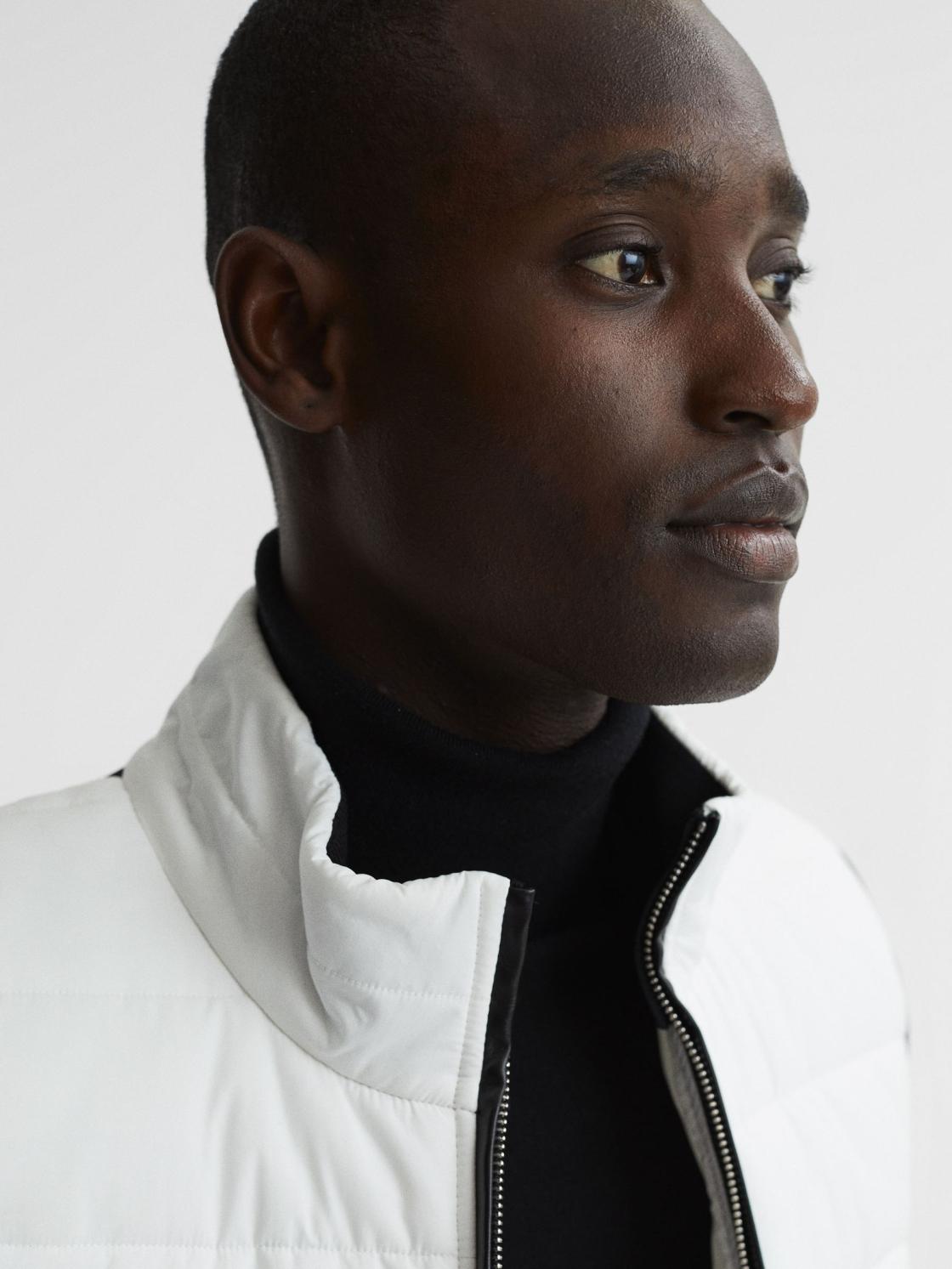 Reiss Coats &amp; Jackets | Ascot Hybrid Funnel Neck Gilet White - Men