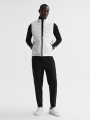 Reiss Coats &amp; Jackets | Ascot Hybrid Funnel Neck Gilet White - Men