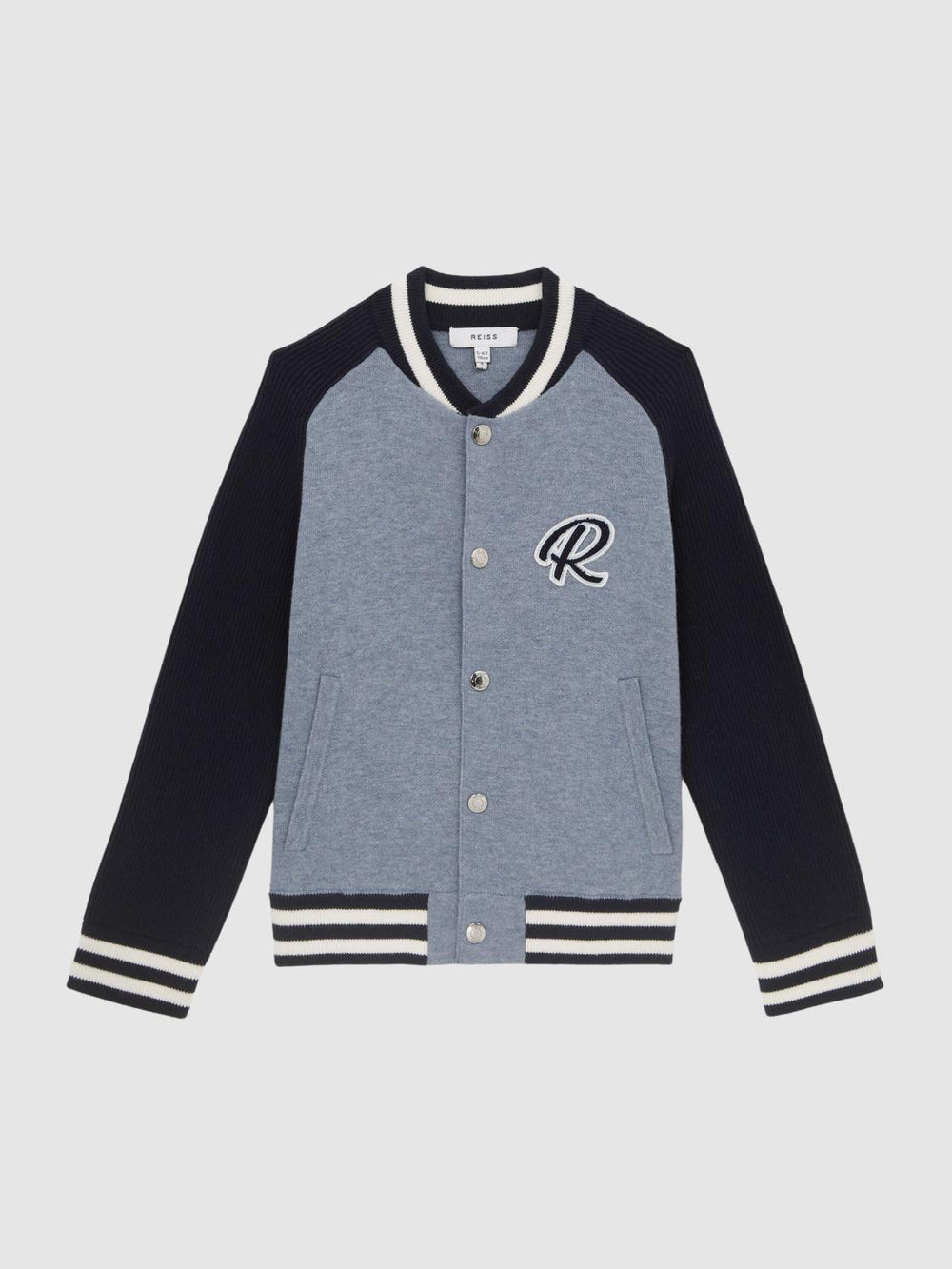 Reiss Coats &amp; Jackets | Belsize Varsity Bomber Jacket Blue Melange - Children