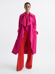 Reiss Coats &amp; Jackets | Eden Trench Coat Pink - Women
