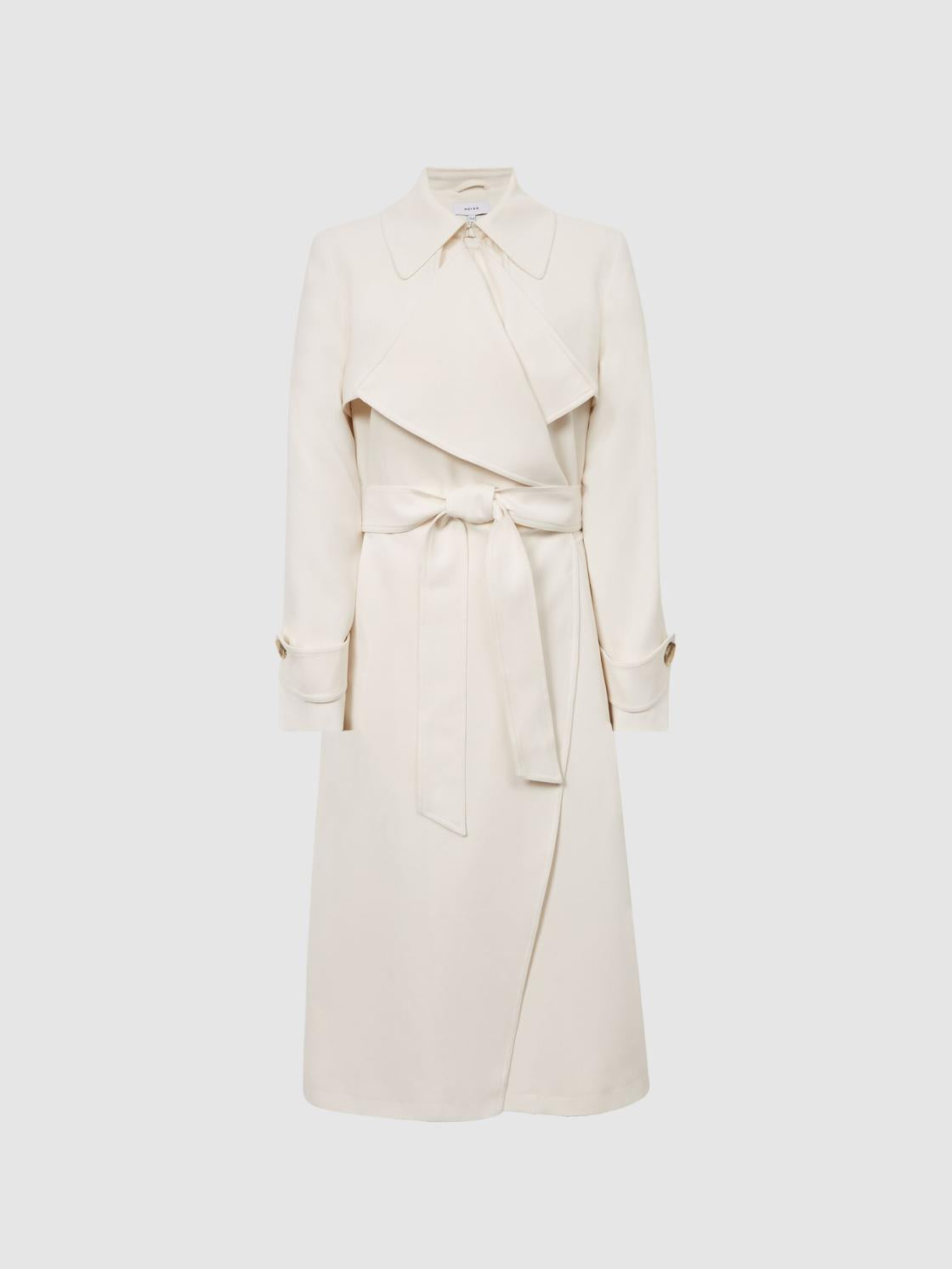 Reiss Coats &amp; Jackets | Eden Trench Coat White - Women