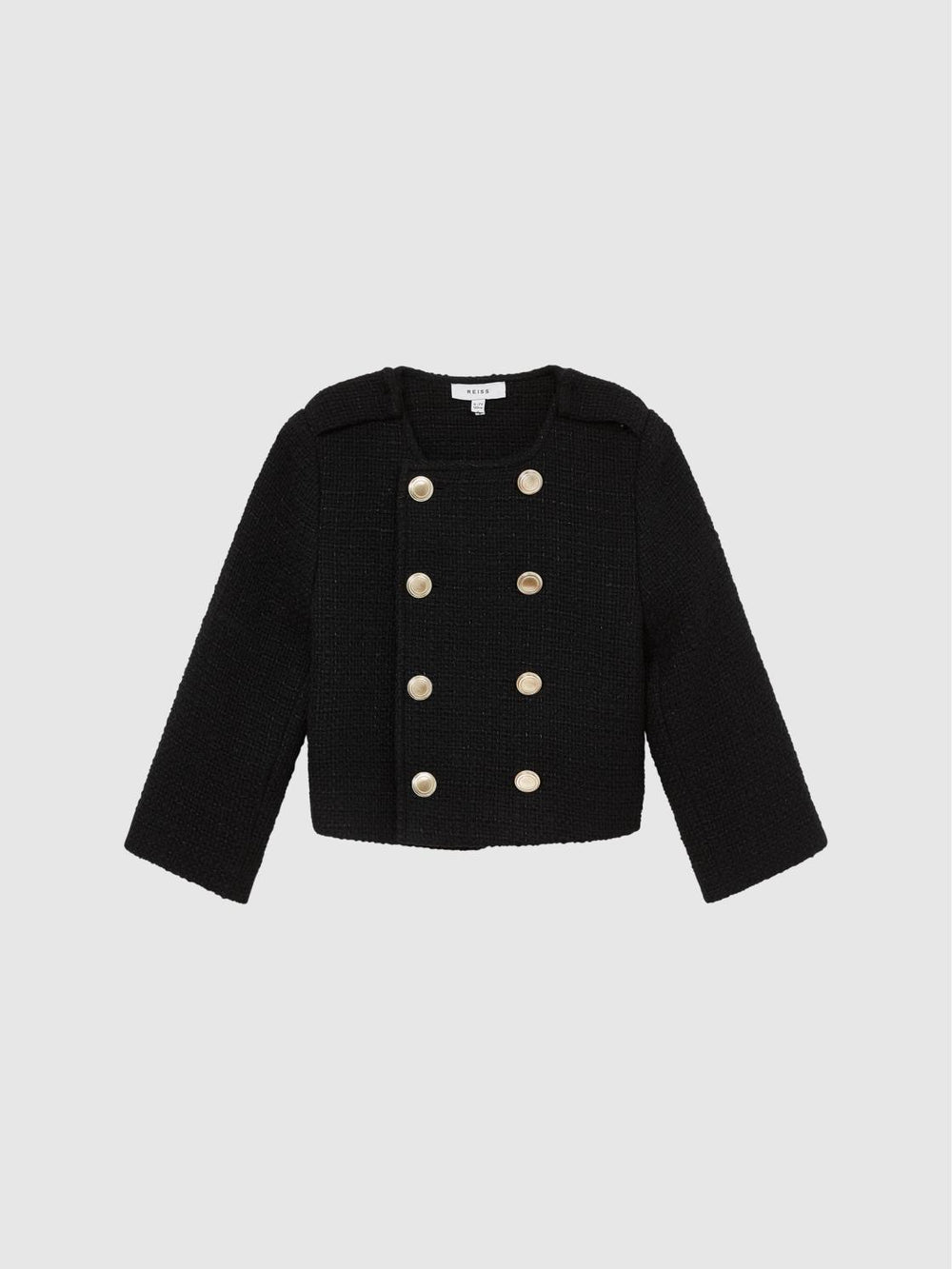 Reiss Coats &amp; Jackets | Esmie Tweed Jacket Black - Children
