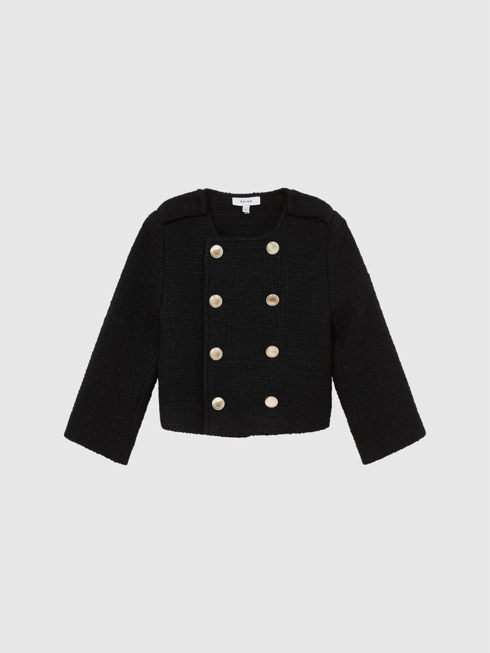 Reiss Coats &amp; Jackets | Esmie Tweed Jacket Black - Children