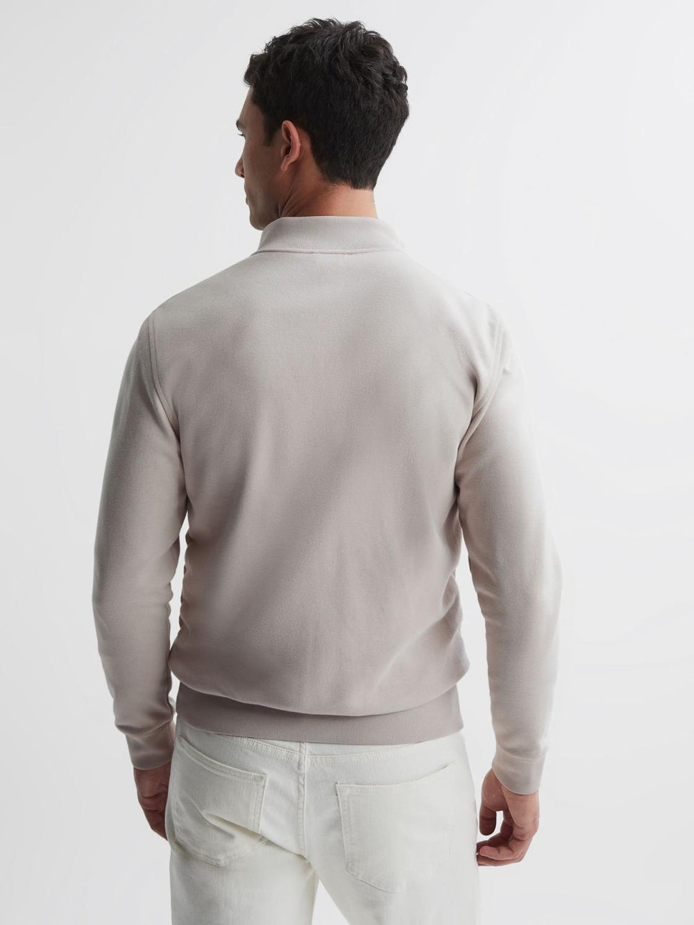 Reiss Coats &amp; Jackets | Flintoff Quilted Hybrid Jacket Stone - Men