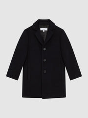 Reiss Coats &amp; Jackets | Gable Single Breasted Overcoat Navy - Children
