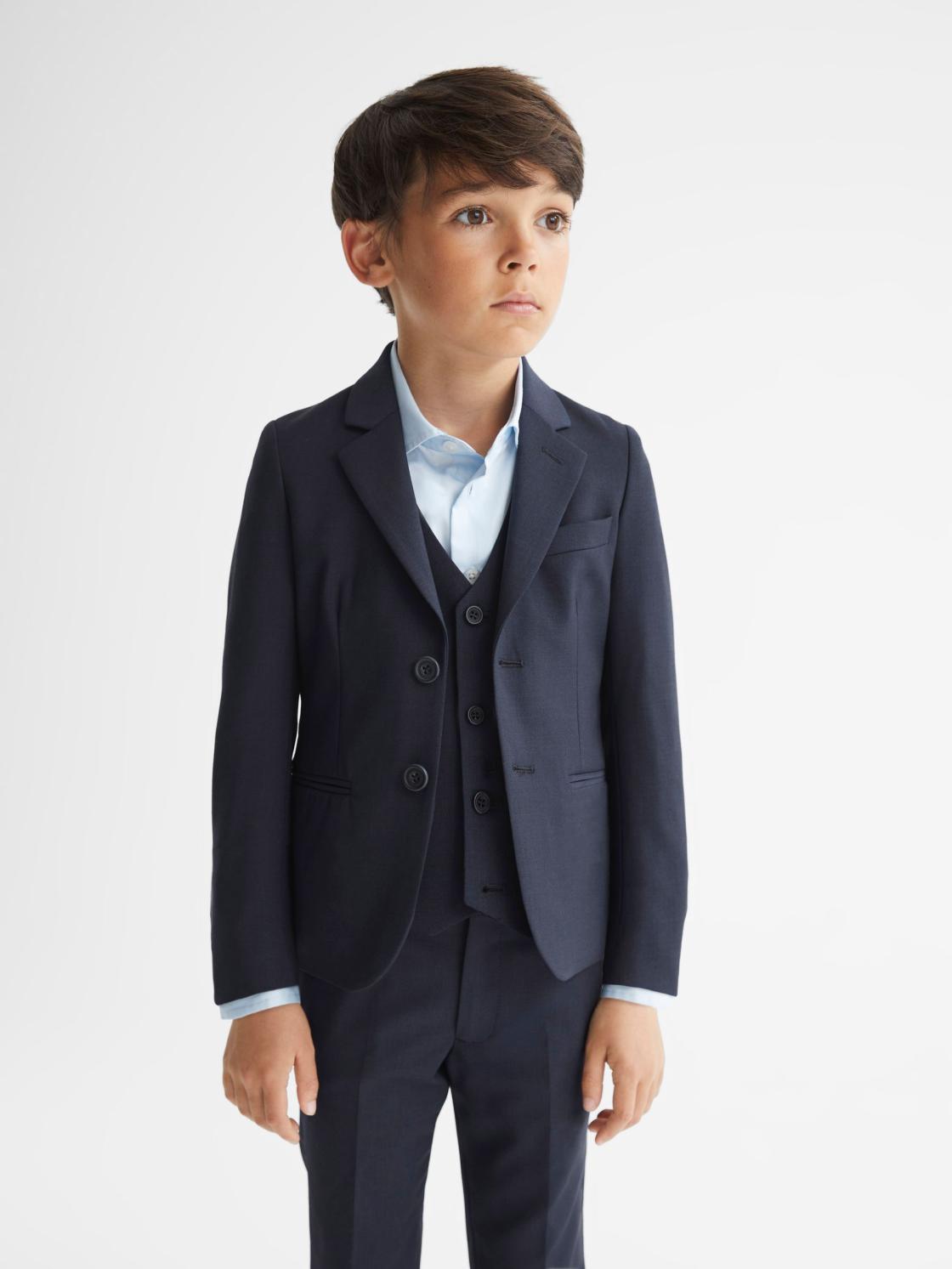 Reiss Coats &amp; Jackets | Hope Modern Fit Mixer Blazer Navy - Children
