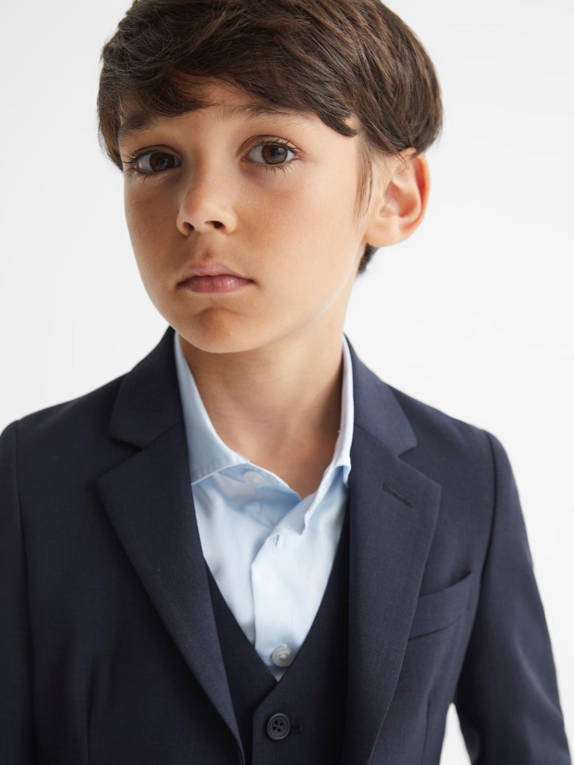 Reiss Coats &amp; Jackets | Hope Modern Fit Mixer Blazer Navy - Children