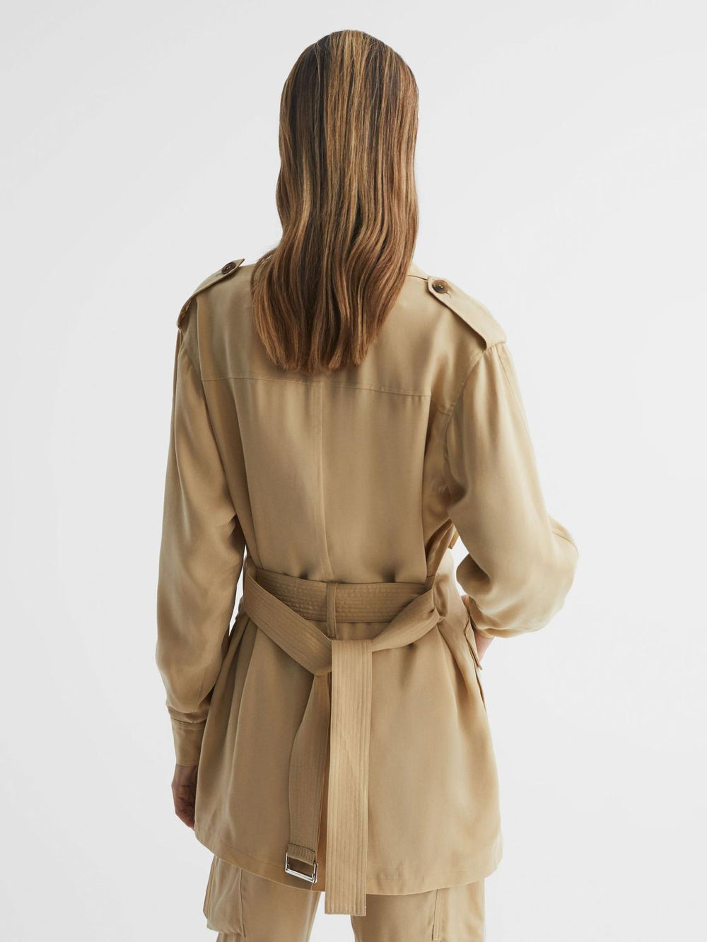 Reiss Coats &amp; Jackets | Joanie Relaxed Fit Utility Jacket Neutral - Women