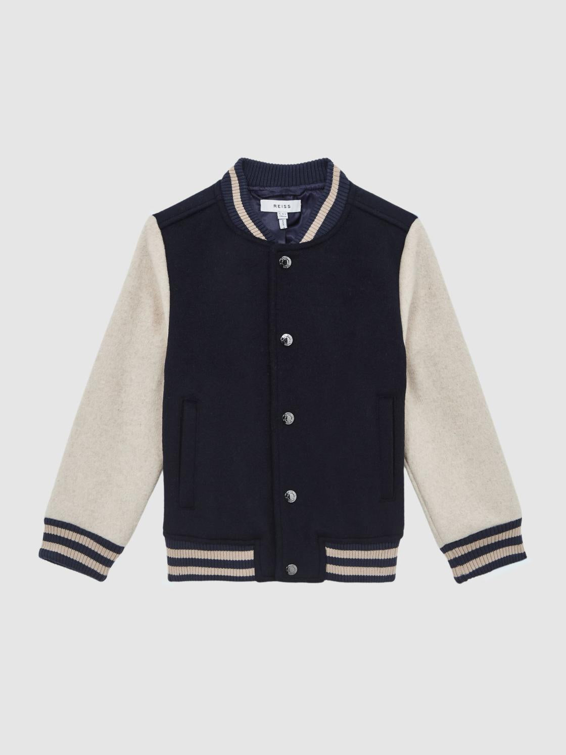 Reiss Coats &amp; Jackets | Kansas Varsity Bomber Jacket Navy - Children