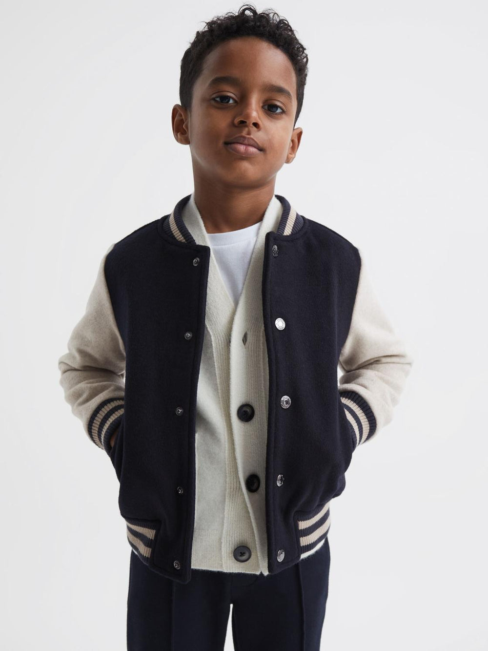Reiss Coats &amp; Jackets | Kansas Varsity Bomber Jacket Navy - Children