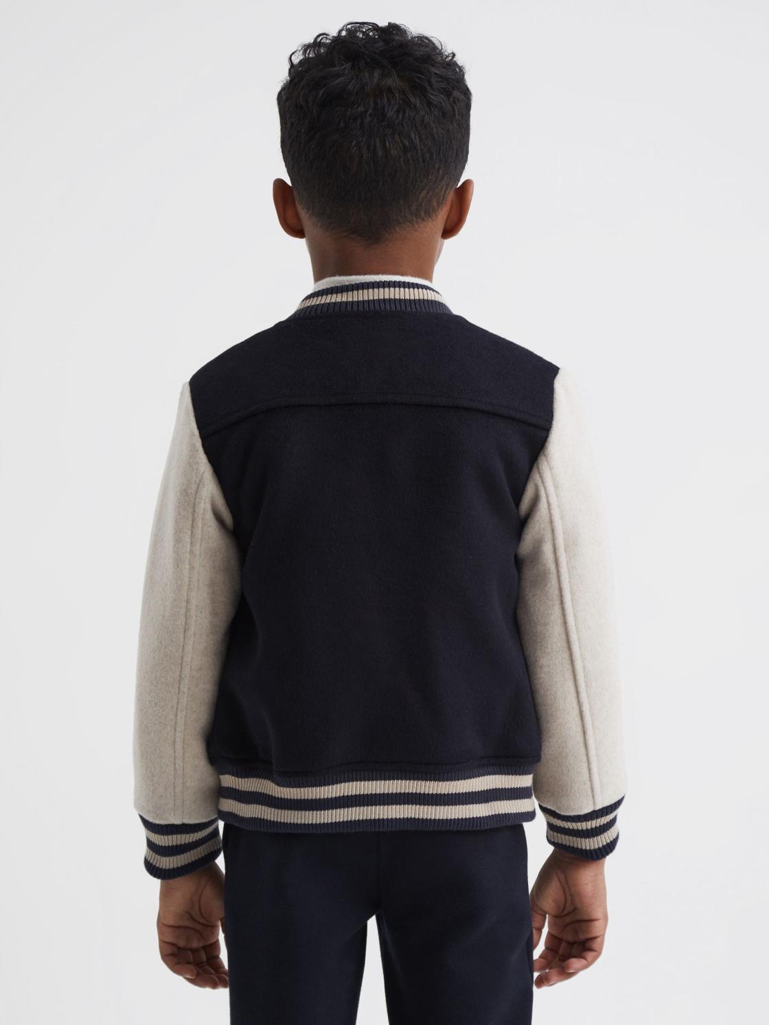 Reiss Coats &amp; Jackets | Kansas Varsity Bomber Jacket Navy - Children
